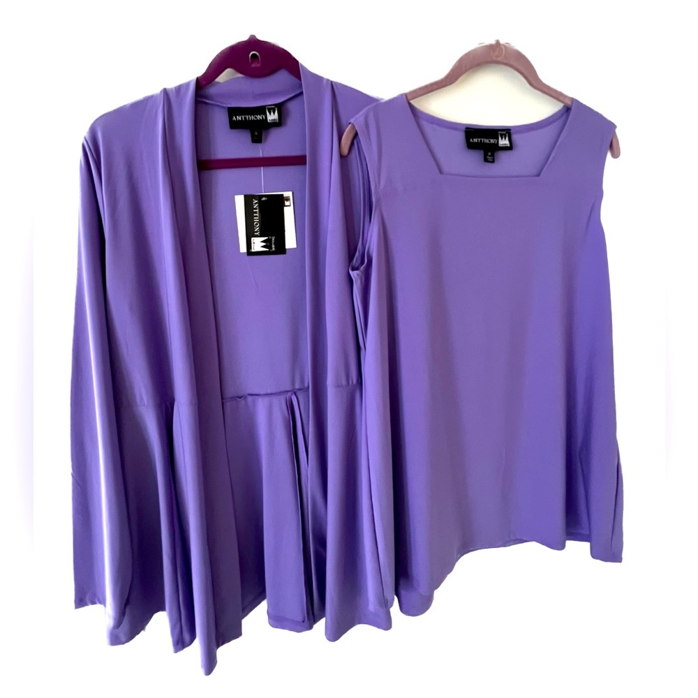 NWT Antthony Original Lightweight Jacket & Tank Set.  size Medium